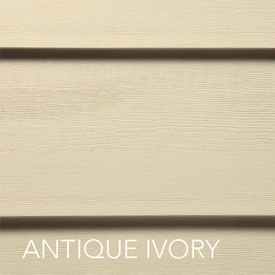 swatch of lap siding color antique ivory