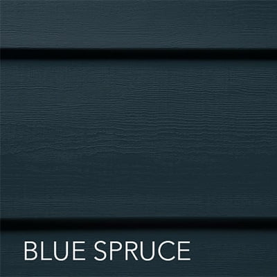 swatch of lap siding color blue spruce