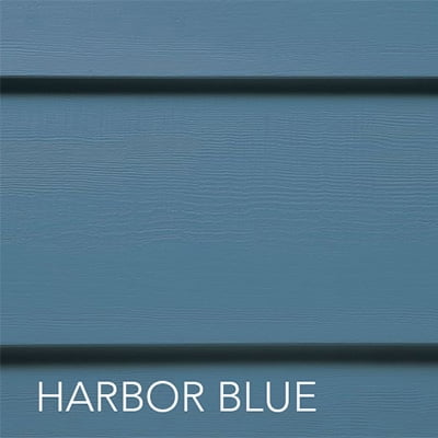swatch of lap siding color harbor blue
