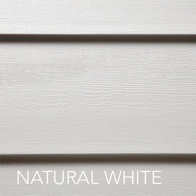 swatch of lap siding color natural white