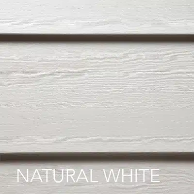 swatch of lap siding color natural white