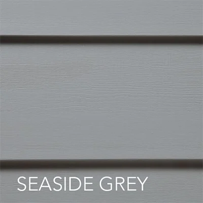 swatch of lap siding color seaside grey