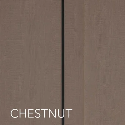 swatch of board and batten color chestnut