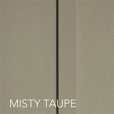 swatch of board and batten color misty taupe