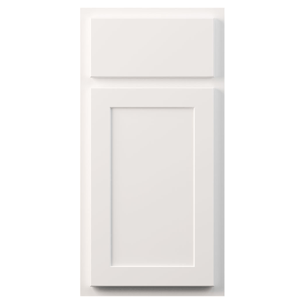 slab of white georgetown kountry wood cabinet