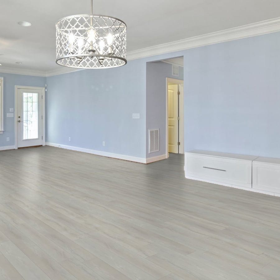 sample room scene of everlife flooring in whitby white