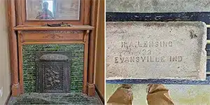 newsletter-thumbnail-2024-05 antique fireplace with stained wood mantel