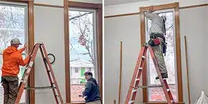 newsletter-thumbnail-2024-06 men standing on ladders working on tall windows