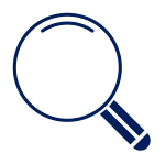 line art of magnifying glass icon