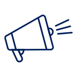 memo-templates line art illustration of megaphone