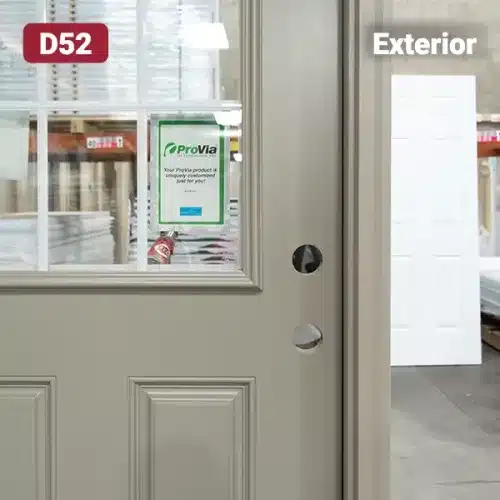 two hole bores on entry door slab