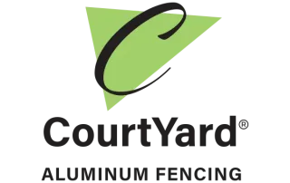 courtyard aluminum fencing logo