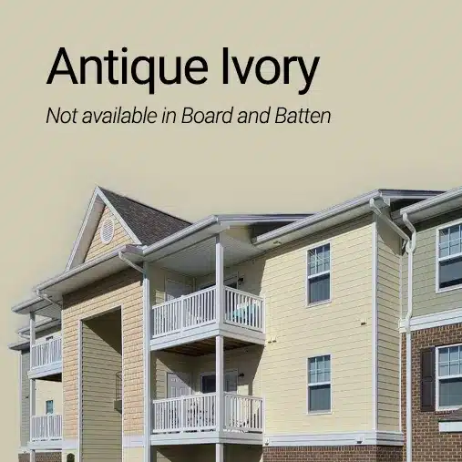 apartment complex with antique ivory siding