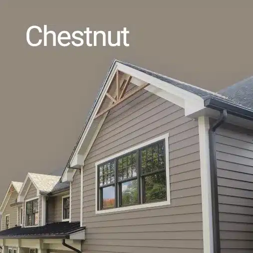 modern house with chestnut everlast siding