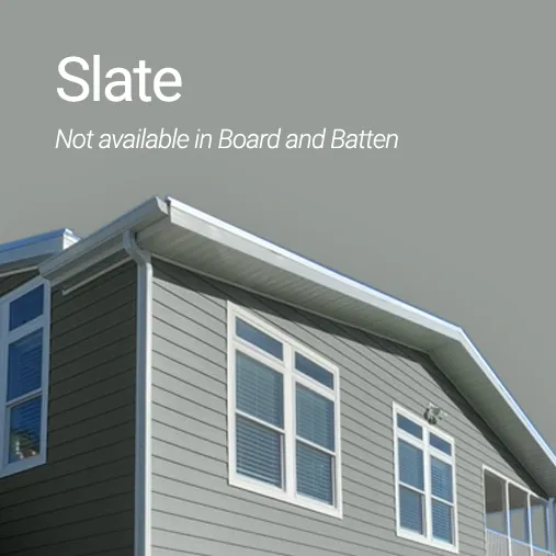 close up of house with slate everlast siding